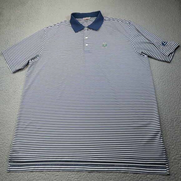 Peter Millar Polo Shirt Men‎ Extra Large Blue Peachtree Golf Club Summer Comfort - Picture 2 of 16